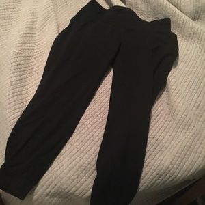 Black maternity joggers